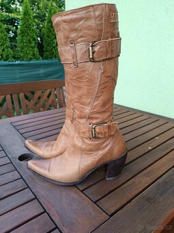 Kožené kozačky - 6