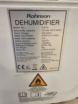 Odvlhčovač vzduchu Rohnson - 6