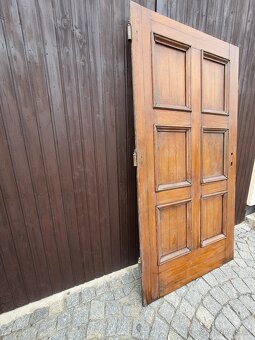 Zámecké Dubové dveře min. 100let staré - 6