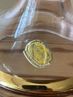 Hnědo zlatá zdobená váza Bohemia glass - 6