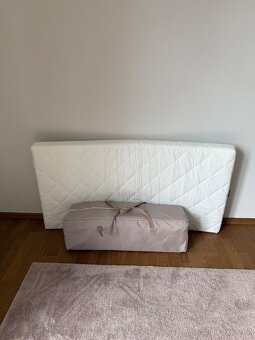 Dětská postýlka ZOPA skládací Lely Sand Beig + matrace - 6