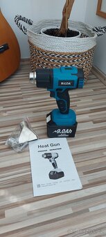 Aku horkovzdušná pistole+trysky, pro Aku Makita 18V,NEW. - 6