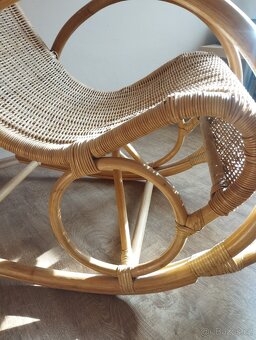 Ratanové houpací křeslo - 6