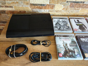 PS3 Super Slim 500 GB + 8 her - TOP STAV - 6