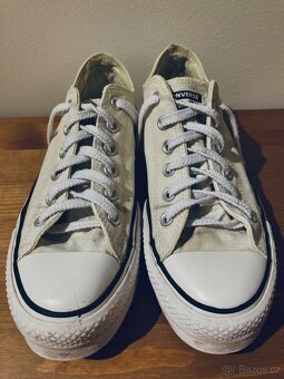 Bílé dámské boty Converse - 6