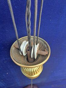 Stahovací lampa - irisované sklo - 6