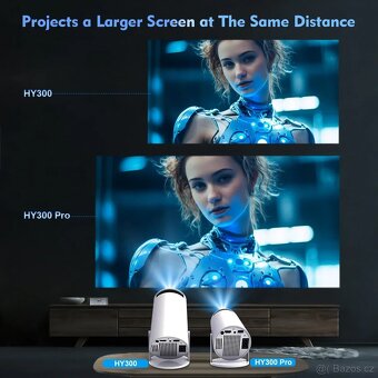 HY300 Plus – Výkonný Android projektor LED 4K 300ANSI - 6