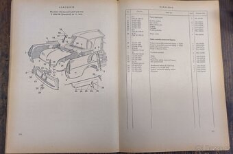 Seznam náhradních dílů vozů Škoda 1000 - 6