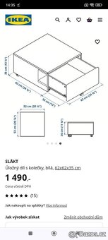 Prodám uložný díly IKEA SLÄKT - 6