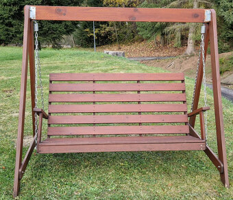Zahradní houpačka z masivu - 6