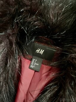 Červený jarní/podzimní kabát H&M - 6