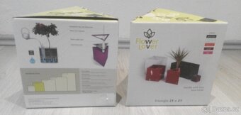 Samozavlažovací designové květináče – 2 stejné kusy - 6