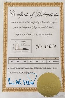 Predám DÝMKY/FAJKY MICHAL NOVÁK GOLD LINE - 6