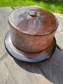 Velká skleněná lékárnická nebo skladovací dóza. - 6