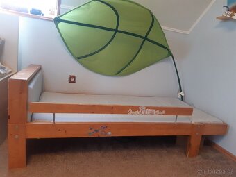IKEA rostoucí postýlka - za odvoz + pllast.úložné pořadače - 6