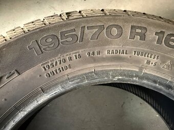 prodám zimní pneumatiky 195/70/16 Continental celá sada - 6