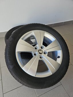 Orig. Skoda 5x112 Zimní Continental 215/55/17 Top - 6