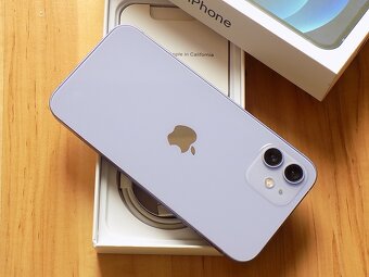 APPLE iPhone 12 128GB Purple - ZÁRUKA - TOP STAV - 100%BAT. - 6