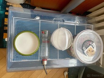 klec + vybavení pro křečka nebo králika - 6