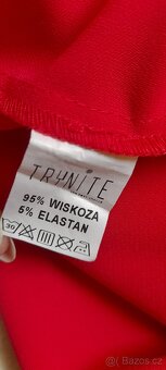 Trynite červené společenské šaty - 6