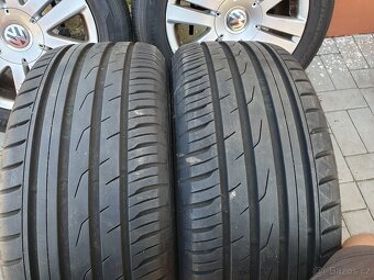 Alu kola vw 5x112 r16 7j et45 letní pneu 215/55/16 - 6
