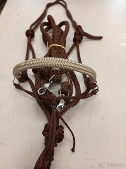 Provazová ohlávka a otěže FULL nové - 6