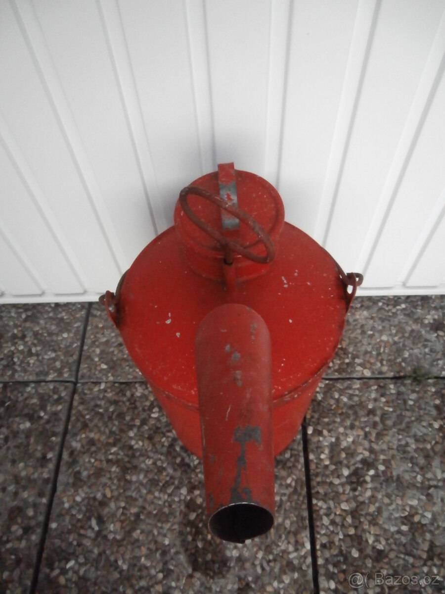 Míchací konev plechová pozinkovaná včetně pošty za 800 kč - 7