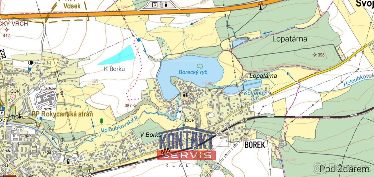 Prodej podílů 1/2 na pozemcích v k.ú. Borek u Rokycan a Roky - 7