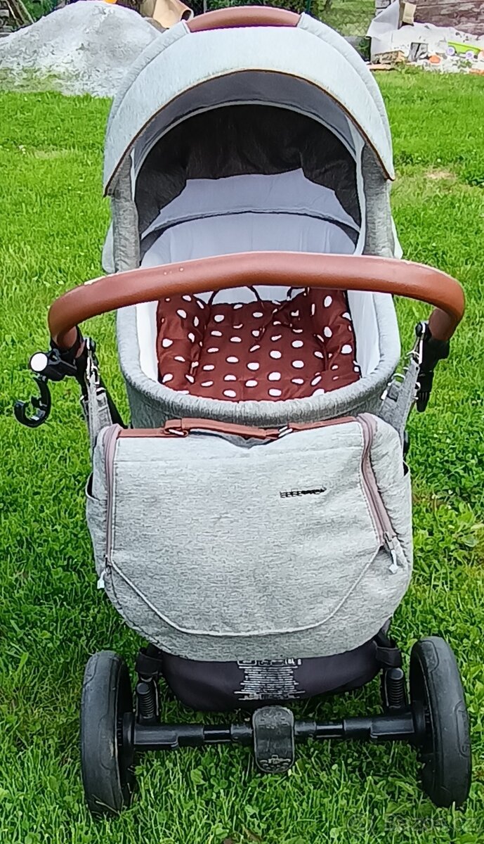 Kombinovaný kočárek Bebetto Luca - Velmi zachovalý - 7
