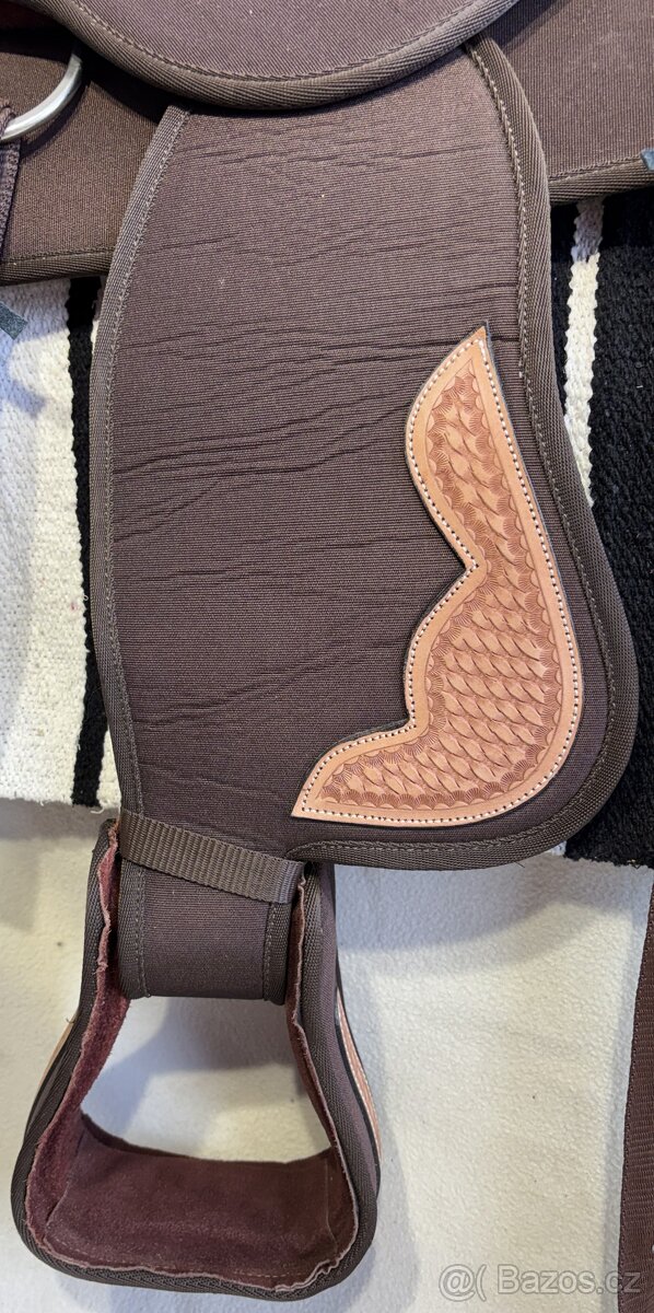 Westernový sedlový komplet 3) hnědý WADE - 7