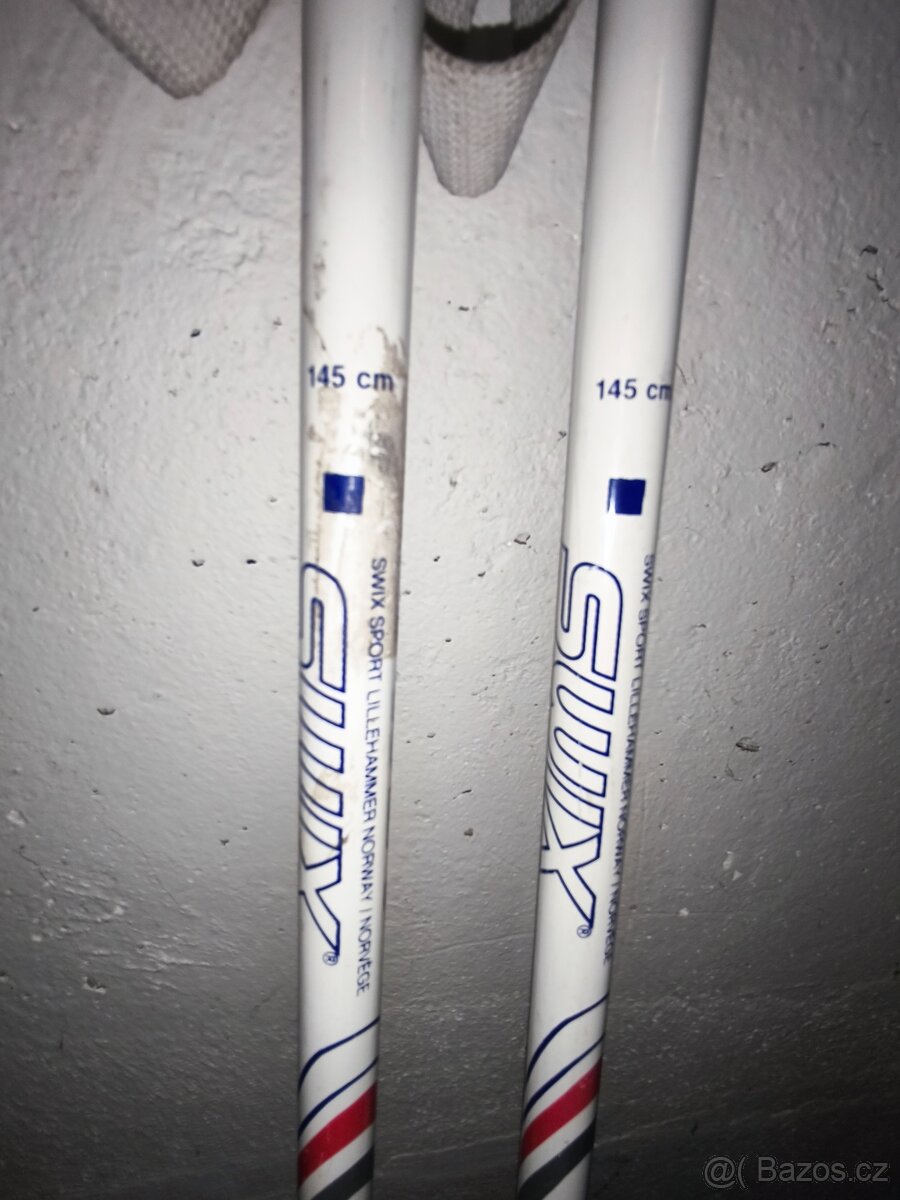 sada běžky Atomic+ hůlky Swix + boty Madshus - 7