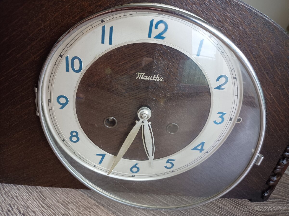 Máute krbové hodiny starožitný stolni - 7