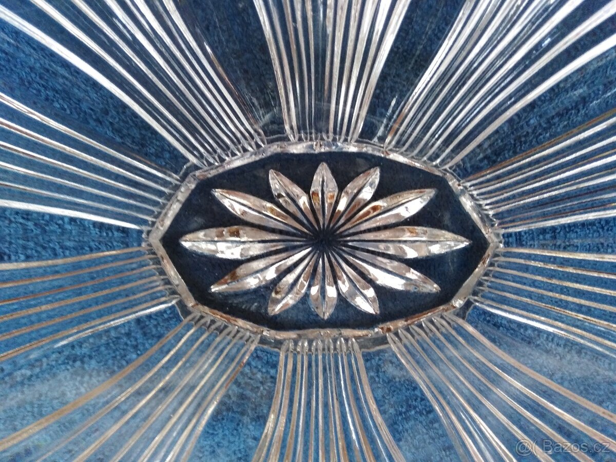 Skleněná mísa nástolec - 7