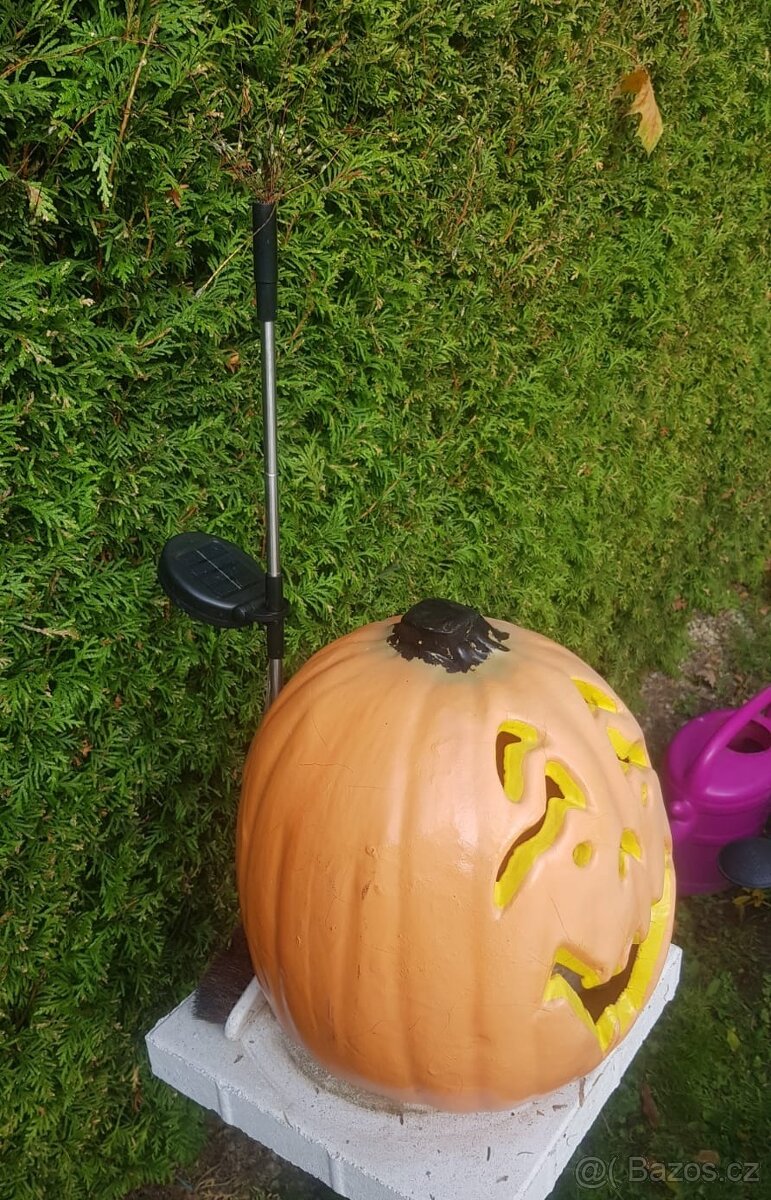 Dýně plast 40 cm, Halloween, dekorace - 7