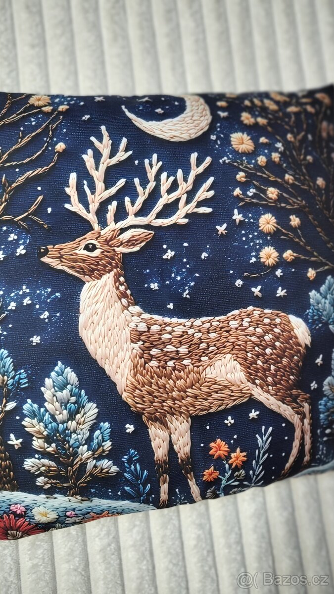 Vánoce 4x 2D povlak na polštář 45x45 cm - 7