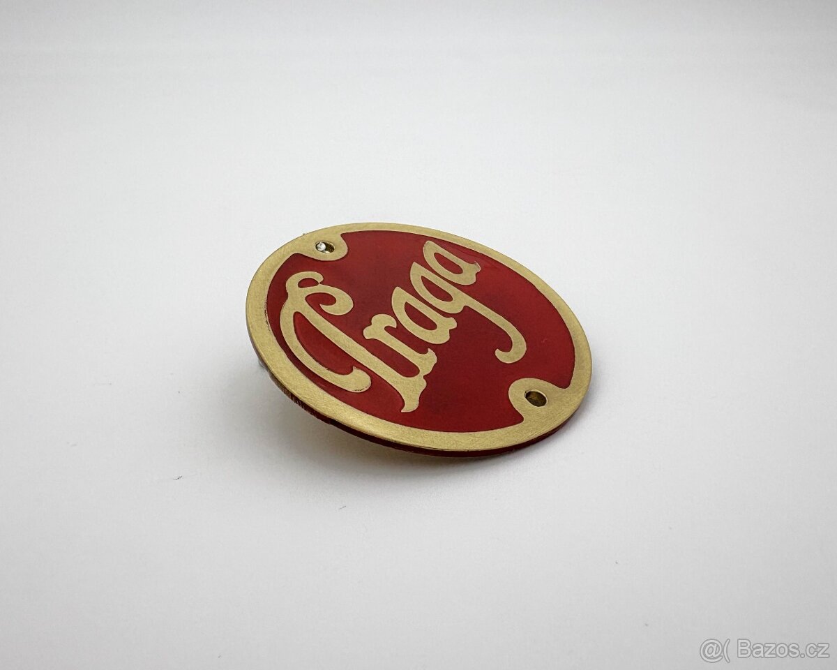 Znak Praga 45 mm – mosazný středový znak - 7