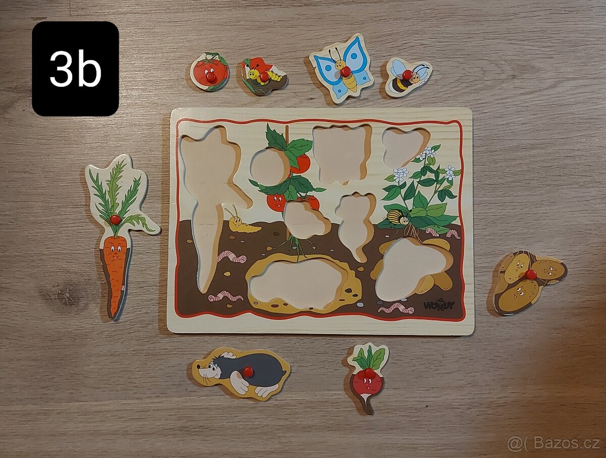 Vkládačka stavebnice dřevěná - 7