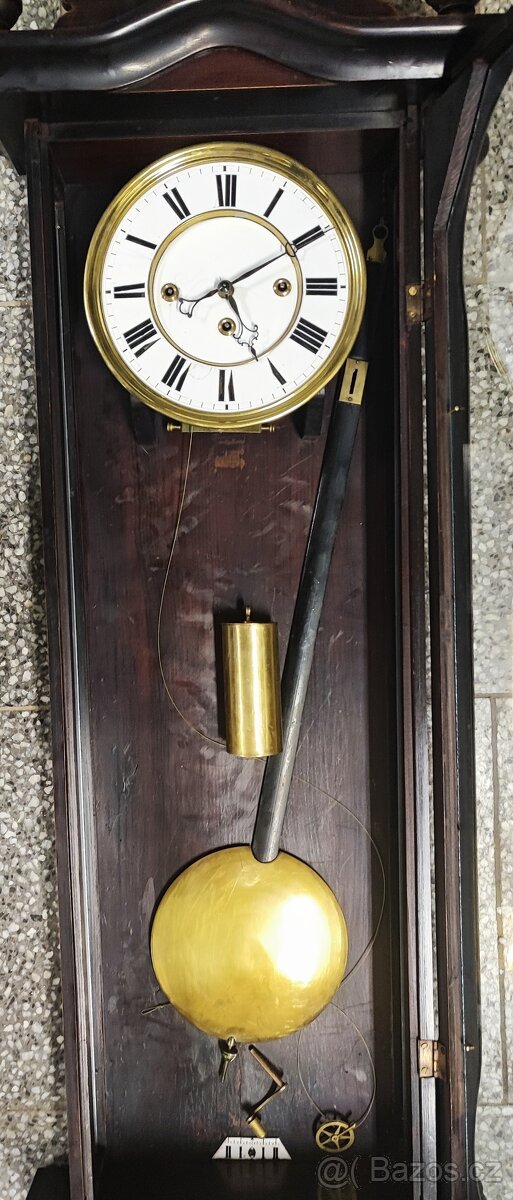 Top bidermeyer třízávažové hodiny na 1 závaží - 7