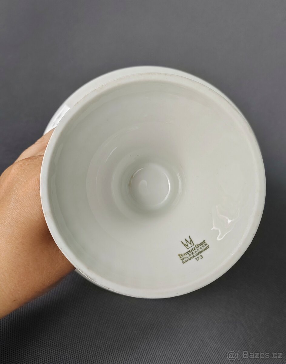 Porcelánový ručně malovaný nastolec Bareuther "Imari" - 7