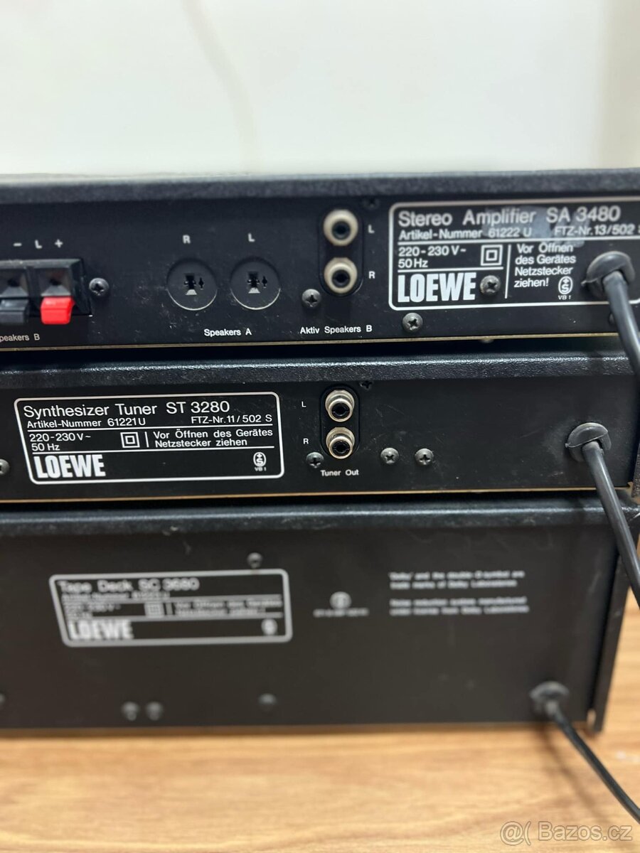 LOEWE VINTAGE SESTAVA-ZESILOVAČ,TUNER,TAPE DECK - 7