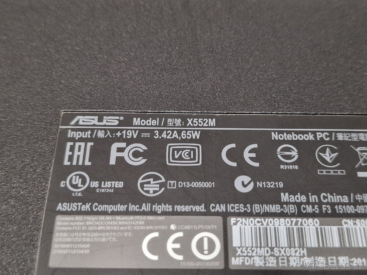 Notebook Asus X522m - 7