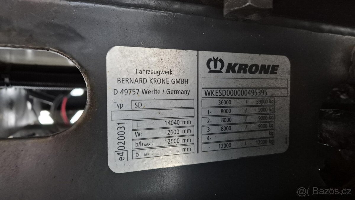 KRONE COOL SD mrazírenský + agregát CARRIER MAXIMA 1300 - 7