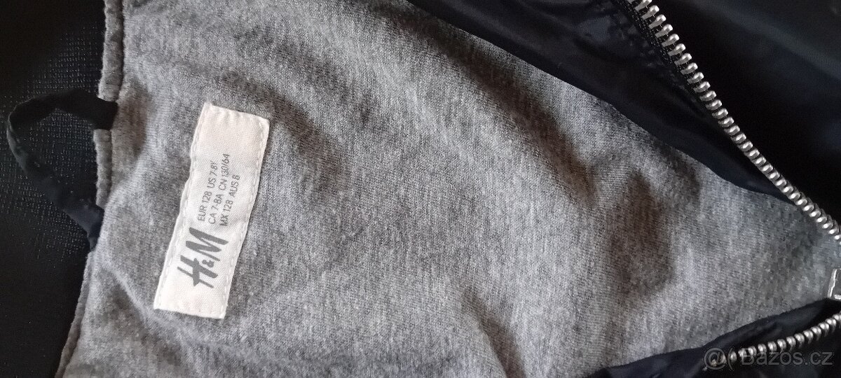N.ová chlapecká podšitá šusťáková bunda H&M 128 - 7