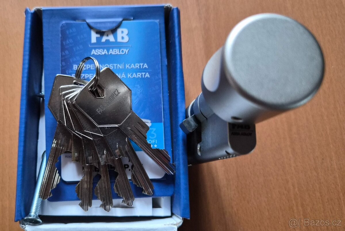 Cylindrická bezpečnostní vložka Fab s knoflíkem - 7