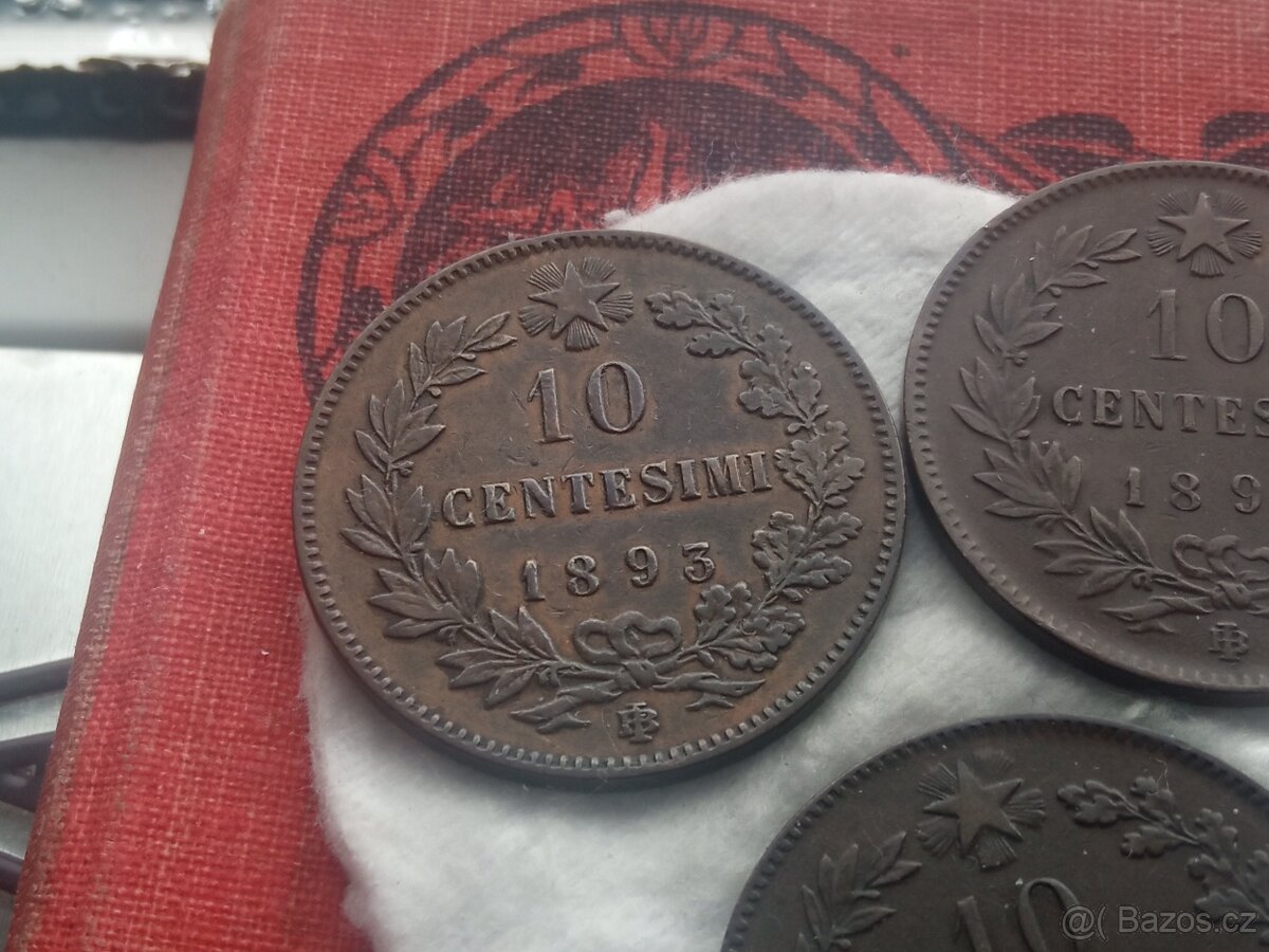 Sbírkové mince 10 CENTESIMI UMBERTO I. - 7