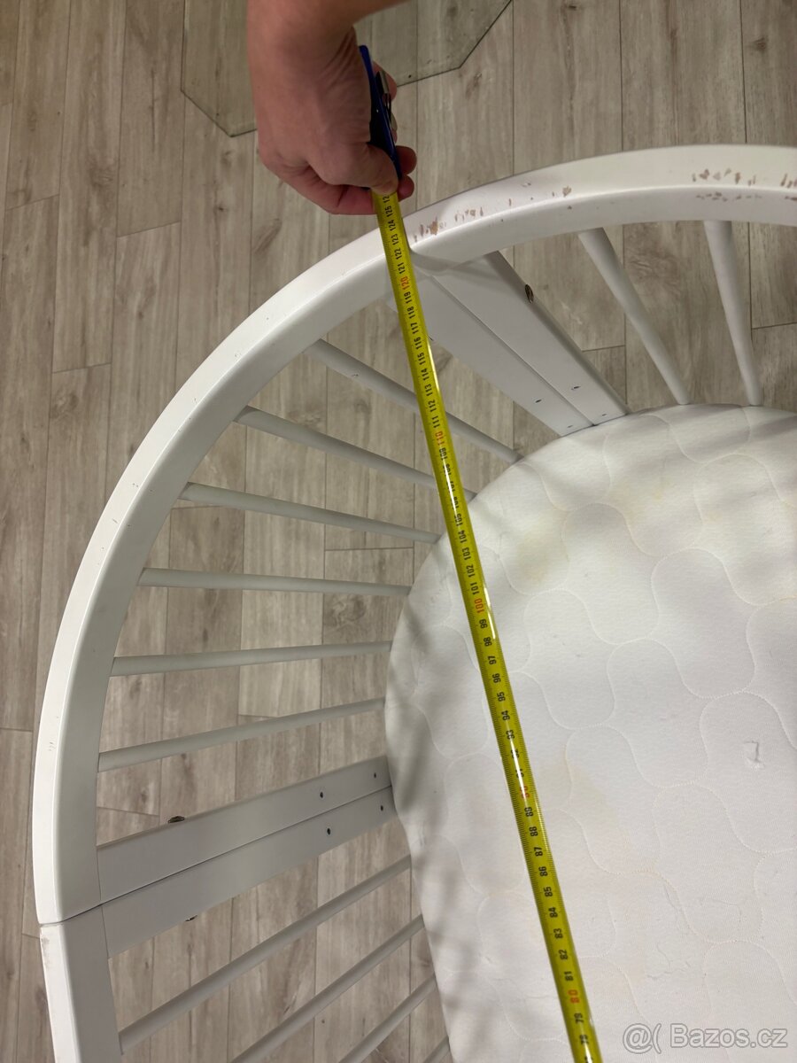 Dětská postýlka bílá variabilní a nastavitelná 9v1 - 7