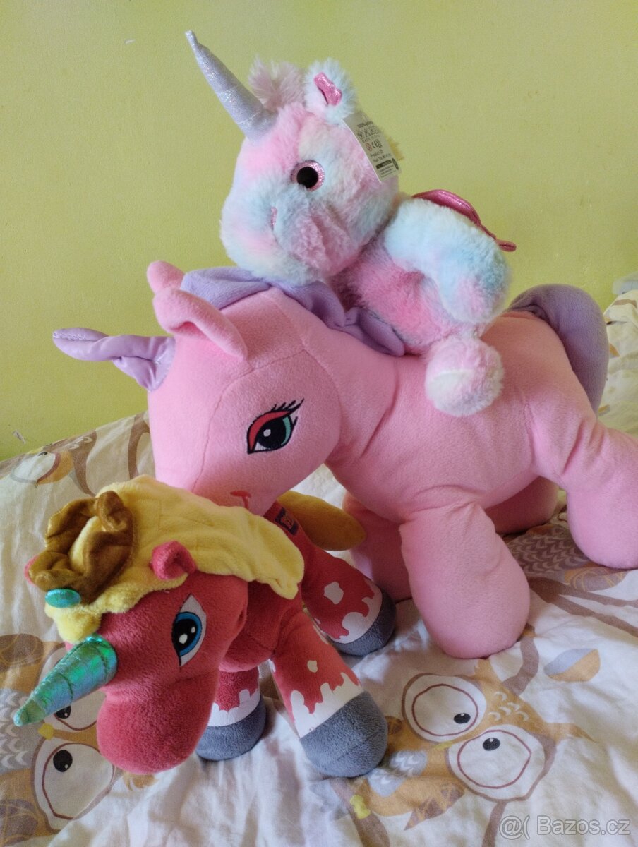3x plyšový jednorožec - 7