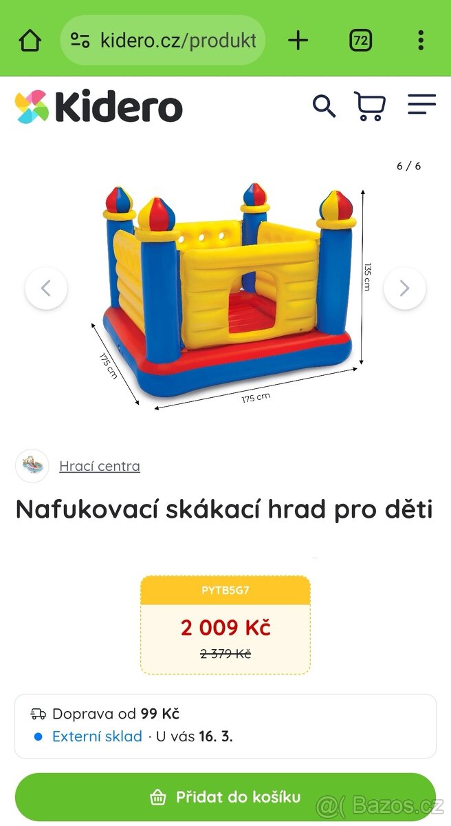 NOVÝ Skákací zámek (trampolína) - 7