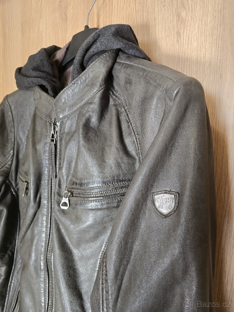 Dámský kožený kabát vel. XL - 7