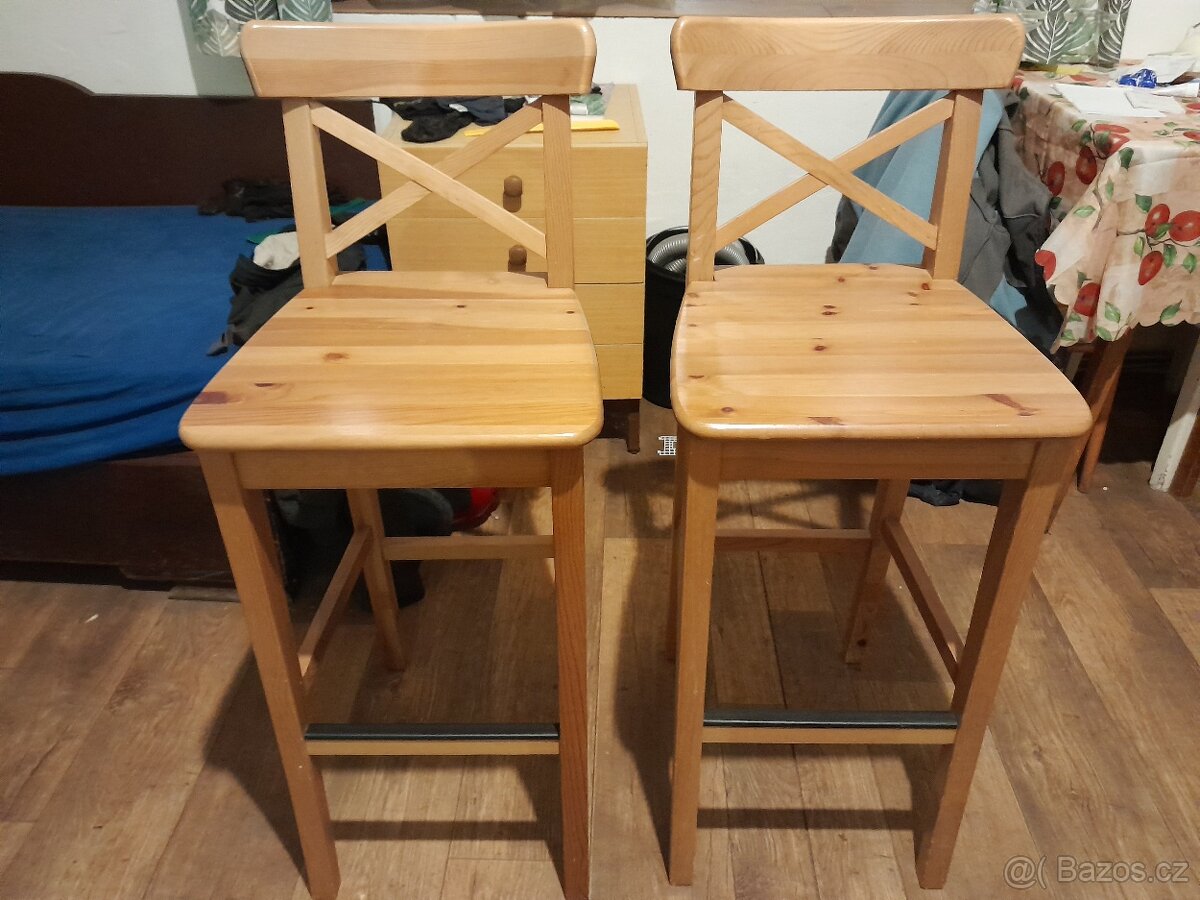 Ikea barová židle Ingolf - 7